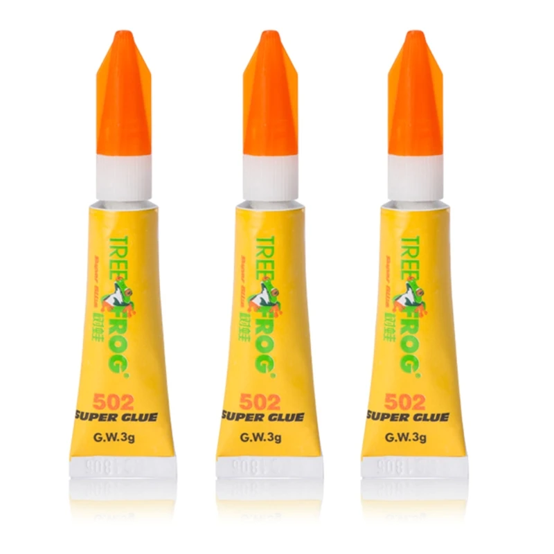 G5AA 3pcs Liquid Super Glue 502 Instant Strong Bond Leather Cyanoacrylate Adhesive Glue for Wood Rubber Metal
G5AA 3pcs Liquid Super Glue 502 Instant Strong Bond Leather Cyanoacrylate Adhesive Glue for Wood Rubber Metal
