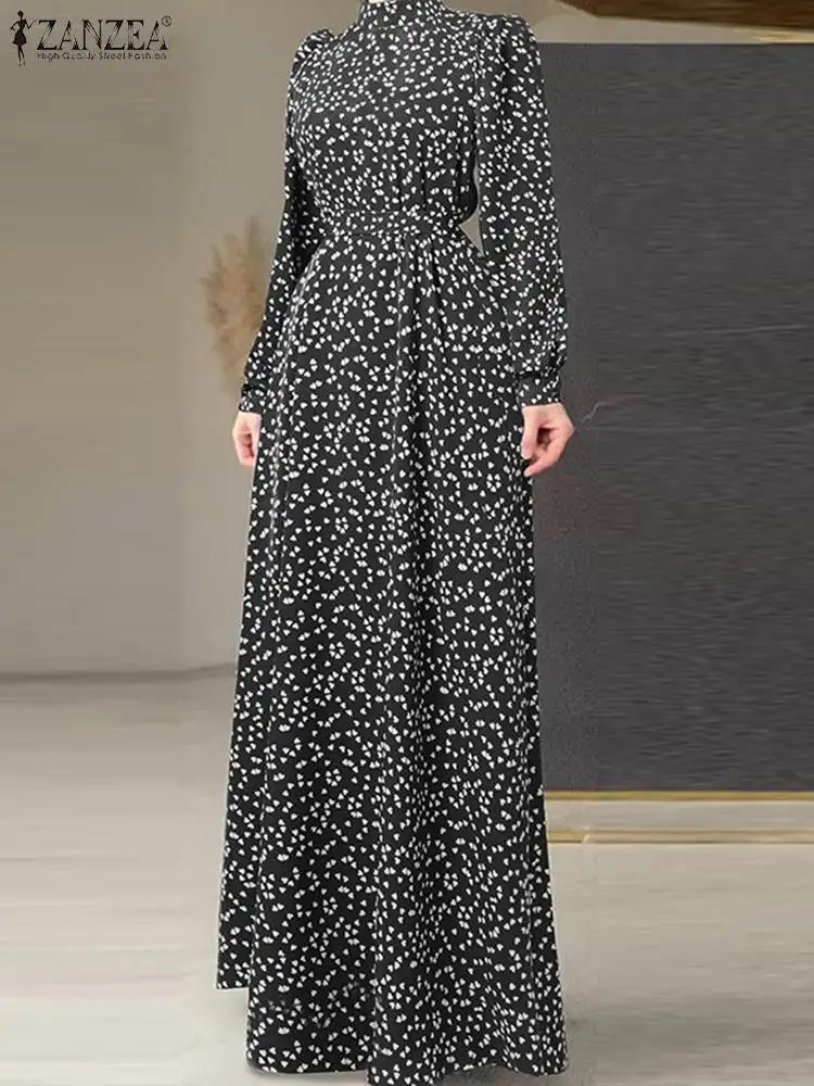 ZANZEA Bohemian Stand Collar Vestidos Long Sleeve Heart Print 2023 Spring Women Long Dresses Bandage Waisted Fashion Maxi Robes
ZANZEA Bohemian Stand Collar Vestidos Long Sleeve Heart Print 2023 Spring Women Long Dresses Bandage Waisted Fashion Maxi Robes