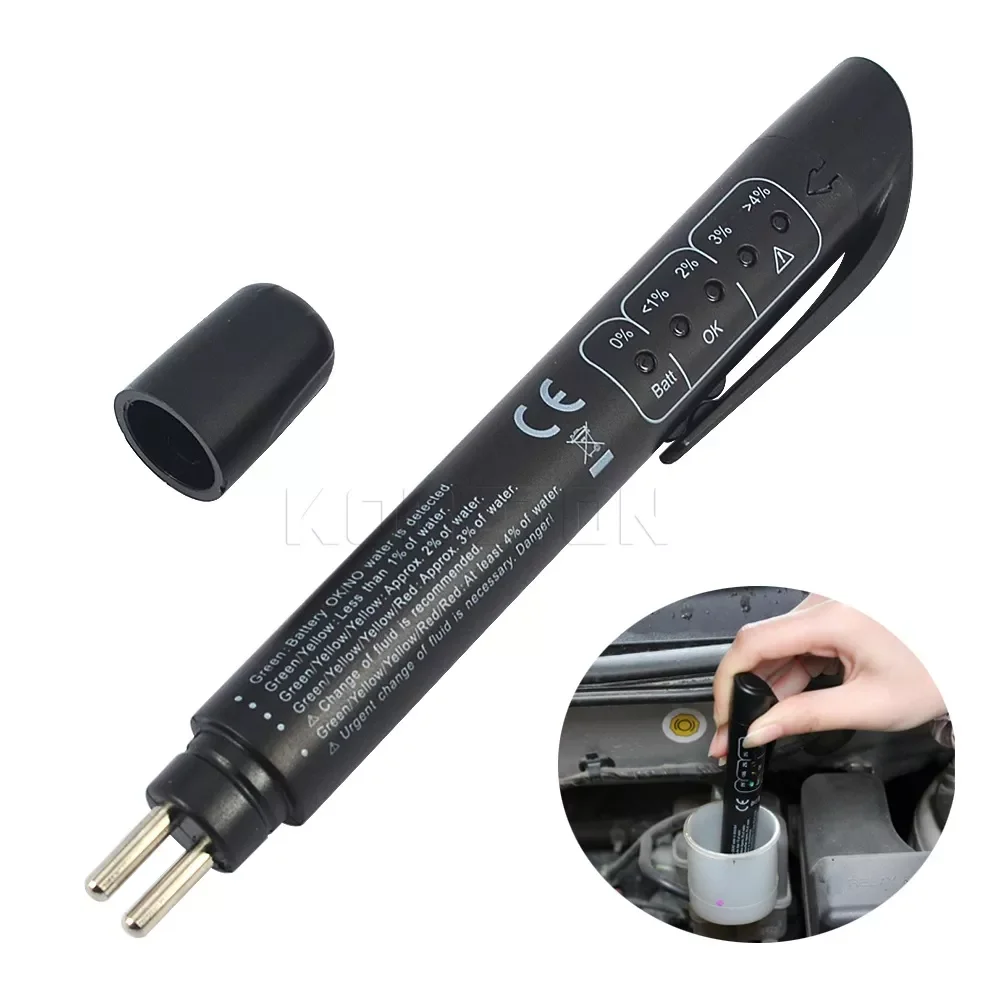 Accurate Oil Quality Check Pen 5 LED Brake Fluid Tester Car Brake Liquid Digital Tester for Vehicle Auto Car Testing Tool
Accurate Oil Quality Check Pen 5 LED Brake Fluid Tester Car Brake Liquid Digital Tester for Vehicle Auto Car Testing Tool