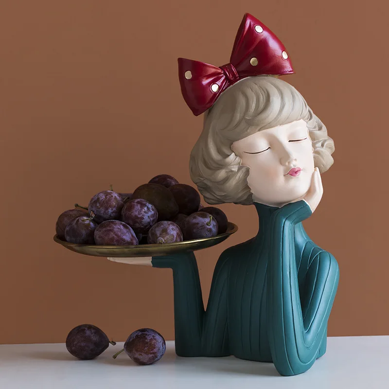 Home Decoration Modern Luxury Bowknot Girl Resin Figurines People Bust Storage Plate Gilr Statue For Room Decor Wedding Gifts
Home Decoration Modern Luxury Bowknot Girl Resin Figurines People Bust Storage Plate Gilr Statue For Room Decor Wedding Gifts