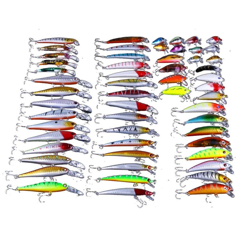 56PCS Set Mixed Fishing Hook Lure Saltwater Minnow Fish Lure Salmon Bass Trout Artificial Bait Tackle
56PCS Set Mixed Fishing Hook Lure Saltwater Minnow Fish Lure Salmon Bass Trout Artificial Bait Tackle