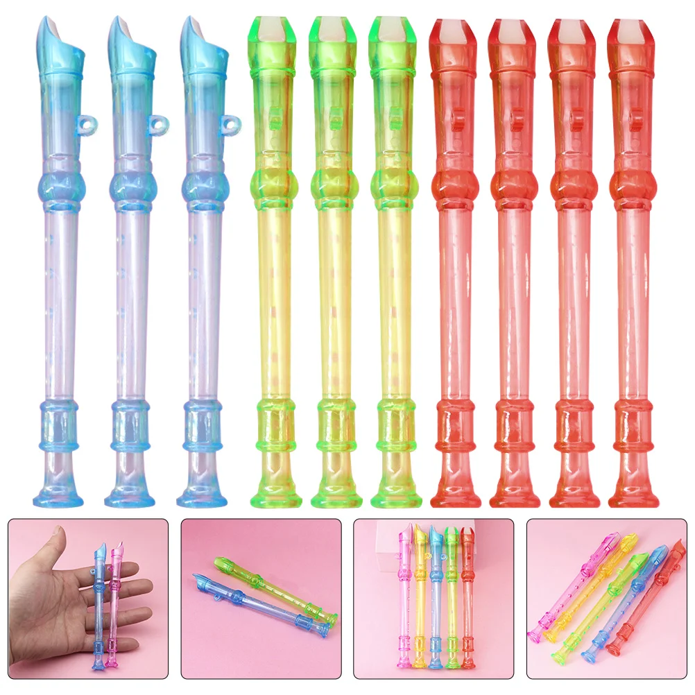 10 Pcs Little Flute Beginner Instrument Mini Tape Recorder 6-Hole Clarinet Children Plastic Baby Musical Toys
10 Pcs Little Flute Beginner Instrument Mini Tape Recorder 6-Hole Clarinet Children Plastic Baby Musical Toys