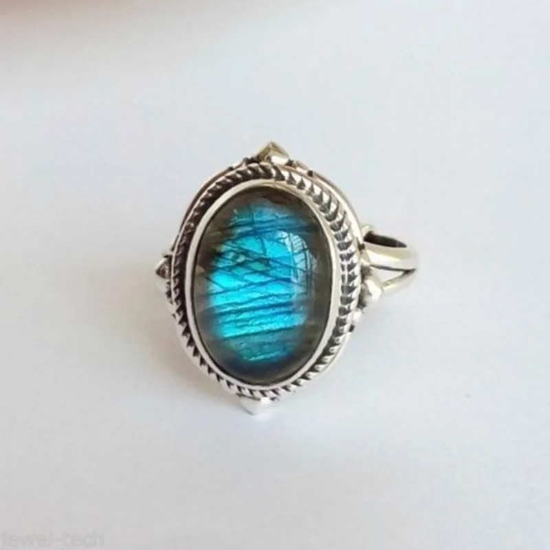 Flashy Labradorite Rings for Women Men Vintage Shell Marble Texture Moonstone Glass Filled Ring Female Anniversary Gift Jewelry
Flashy Labradorite Rings for Women Men Vintage Shell Marble Texture Moonstone Glass Filled Ring Female Anniversary Gift Jewelry
