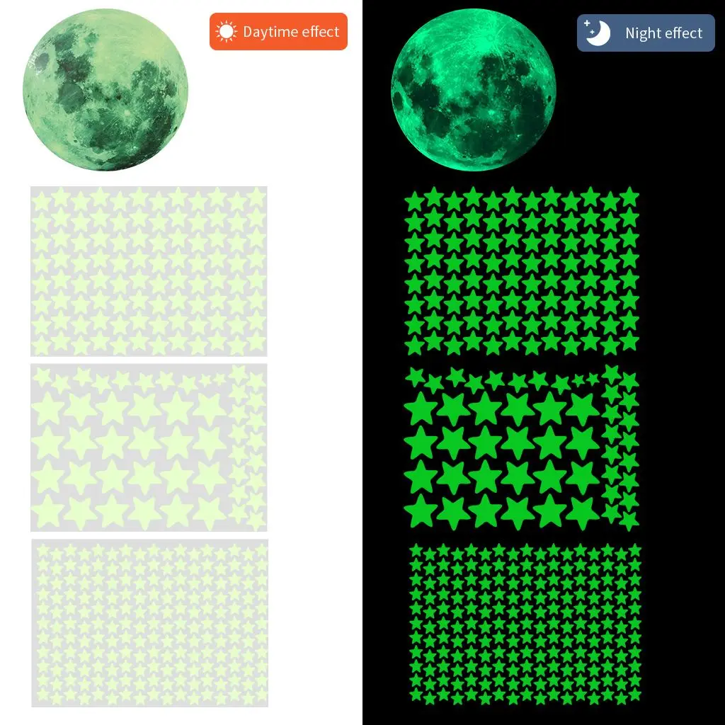 Kids Bedroom Starry Ceiling Cling Luminous Decals Fluorescent Full Luna Glow In Dark Moon Stars Wall Stickers
Kids Bedroom Starry Ceiling Cling Luminous Decals Fluorescent Full Luna Glow In Dark Moon Stars Wall Stickers