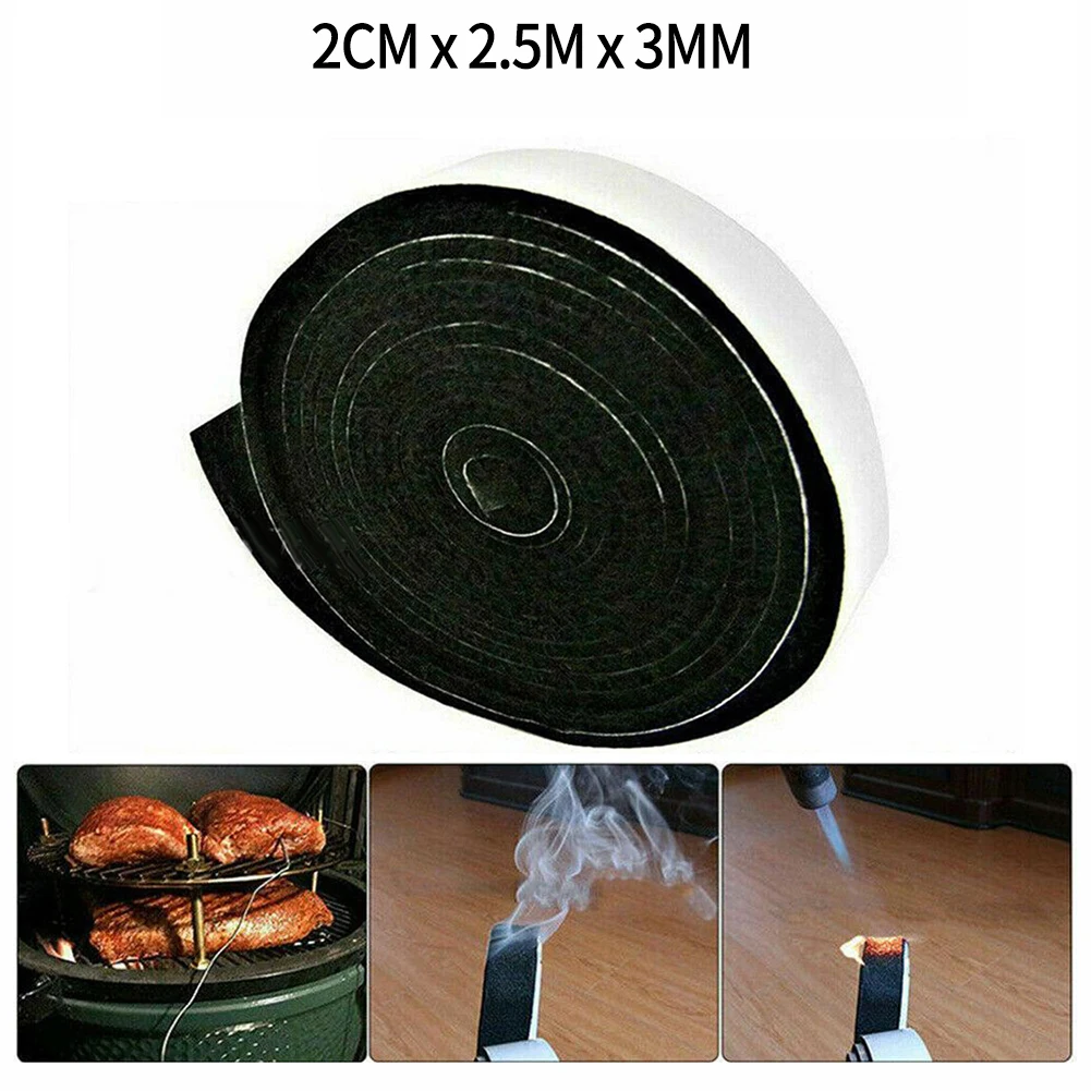 High Heat Barbecue Smoker Gasket BBQ Door Lid Grill Seal Adhesive Sealing Tape Fire Resistant Fiber Sealing Tapes Self-adhesives
High Heat Barbecue Smoker Gasket BBQ Door Lid Grill Seal Adhesive Sealing Tape Fire Resistant Fiber Sealing Tapes Self-adhesives