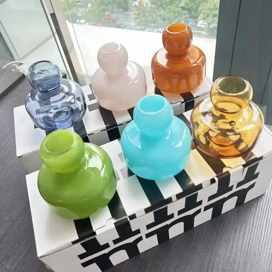 

3pcs Finland Luxury Flower Vase Nordic Top Fragrance Diffuser Bottle Hydroponic Pot Vase Home Desk Decoration Christmas Gifts