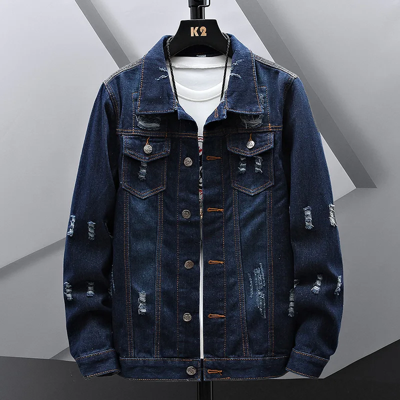 2022 spring new men's denim jacket slim casual denim jacket fashion trend printing ripped denim jacket
2022 spring new men's denim jacket slim casual denim jacket fashion trend printing ripped denim jacket