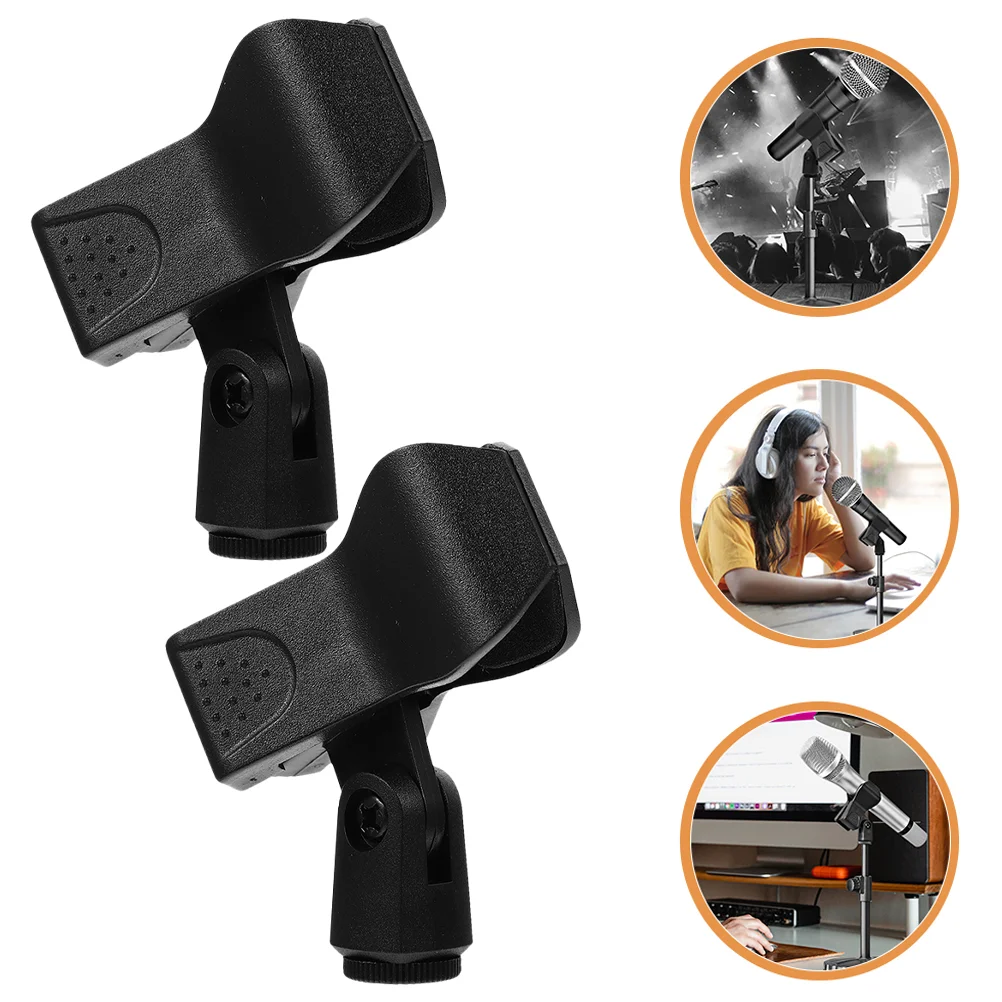 2 Pcs Household Microphone Clip Wireless Mics Reliable Clamp Plastic Handheld Microphones
2 Pcs Household Microphone Clip Wireless Mics Reliable Clamp Plastic Handheld Microphones