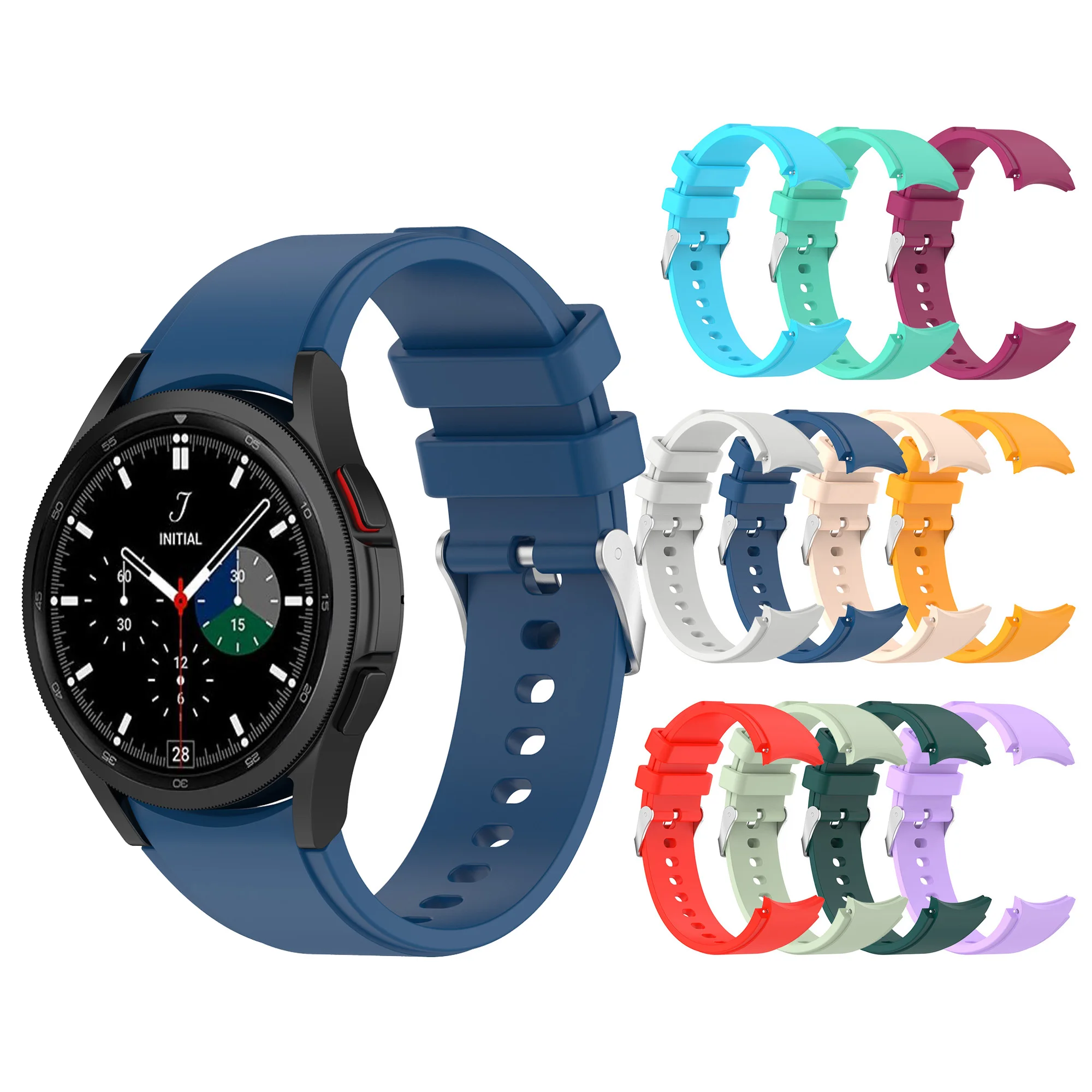 

20mm watch Band For Samsung Galaxy Watch5 Pro 45mm smartwatch Silicone Sports Bracelet For Galaxy Watch 5 44mm 40mm Strap