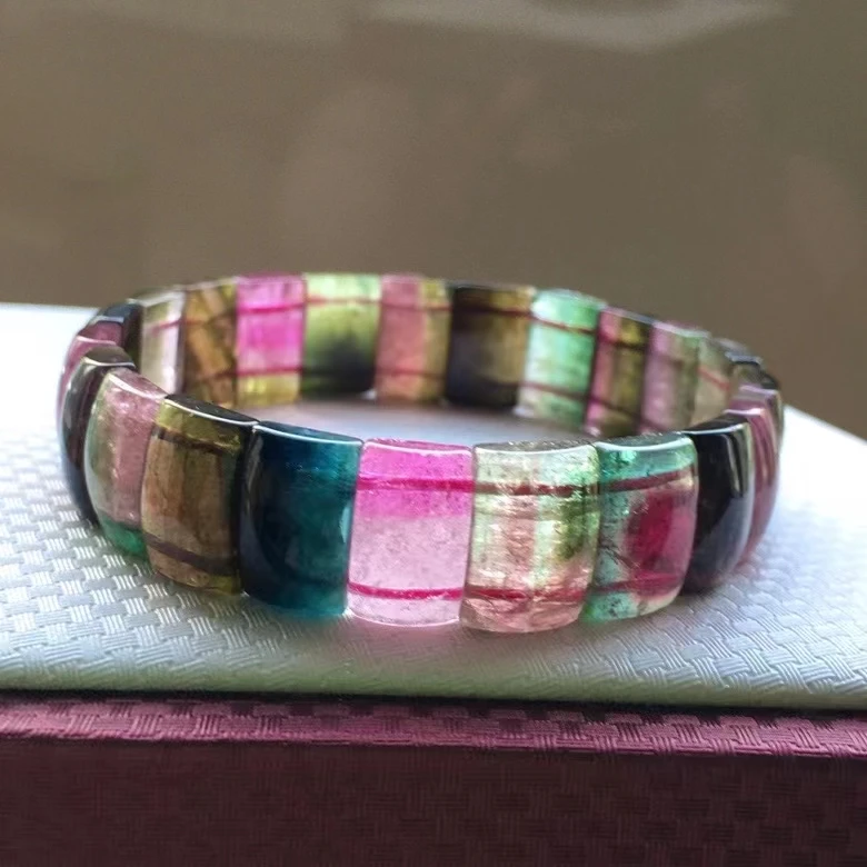 Натуральный красочный турмалиновый браслет, прозрачные прямоугольные бусины, Радужный турмалин, арбуз 12/7, 8 мм, Бразилия, для женщин и мужчин AAAAAAA
Натуральный красочный турмалиновый браслет, прозрачные прямоугольные бусины, Радужный турмалин, арбуз 12/7, 8 мм, Бразилия, для женщин и мужчин AAAAAAA