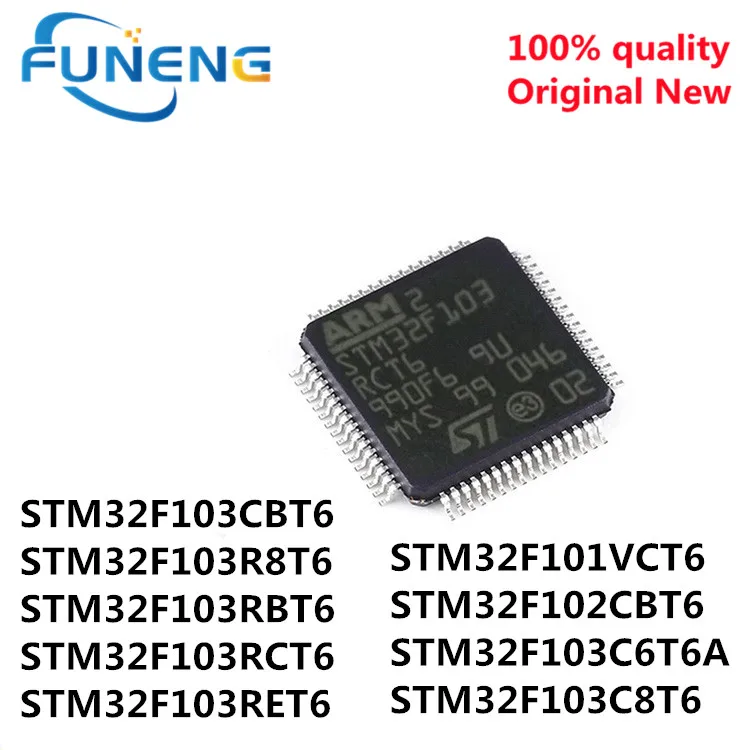 STM32F101VCT6 STM32F102CBT6 STM32F103C6T6A STM32F103C8T6 STM32F103CBT6 STM32F103R8T6 STM32F103RBT6 STM32F103RCT6 STM32F103RET6
STM32F101VCT6 STM32F102CBT6 STM32F103C6T6A STM32F103C8T6 STM32F103CBT6 STM32F103R8T6 STM32F103RBT6 STM32F103RCT6 STM32F103RET6