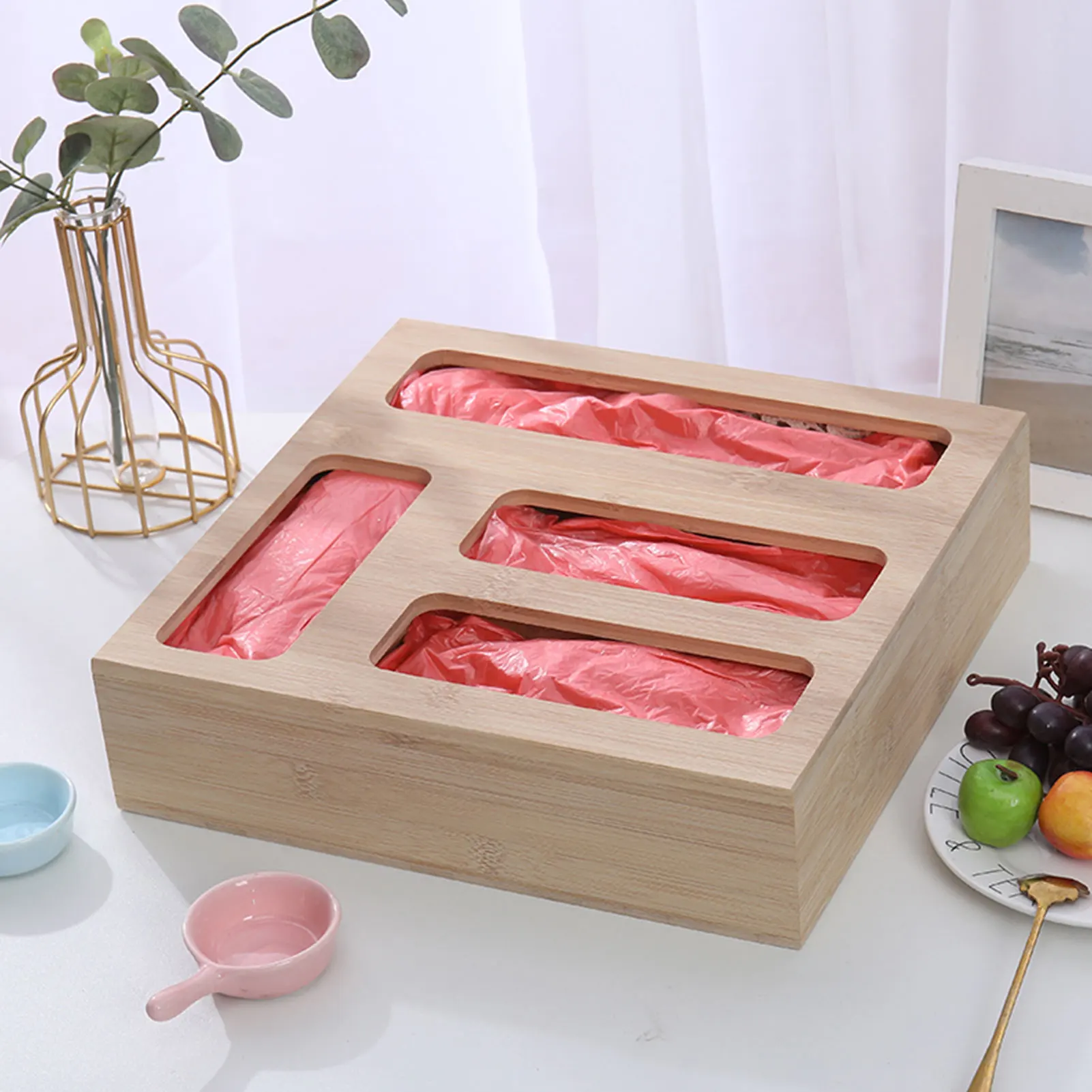 Ziplock Bag Storage Organizer Bamboo Baggie Organizer Sandwich Bag Organizer Food Bag Storage Box Kitchen Rubbish Bag Organizer
Ziplock Bag Storage Organizer Bamboo Baggie Organizer Sandwich Bag Organizer Food Bag Storage Box Kitchen Rubbish Bag Organizer