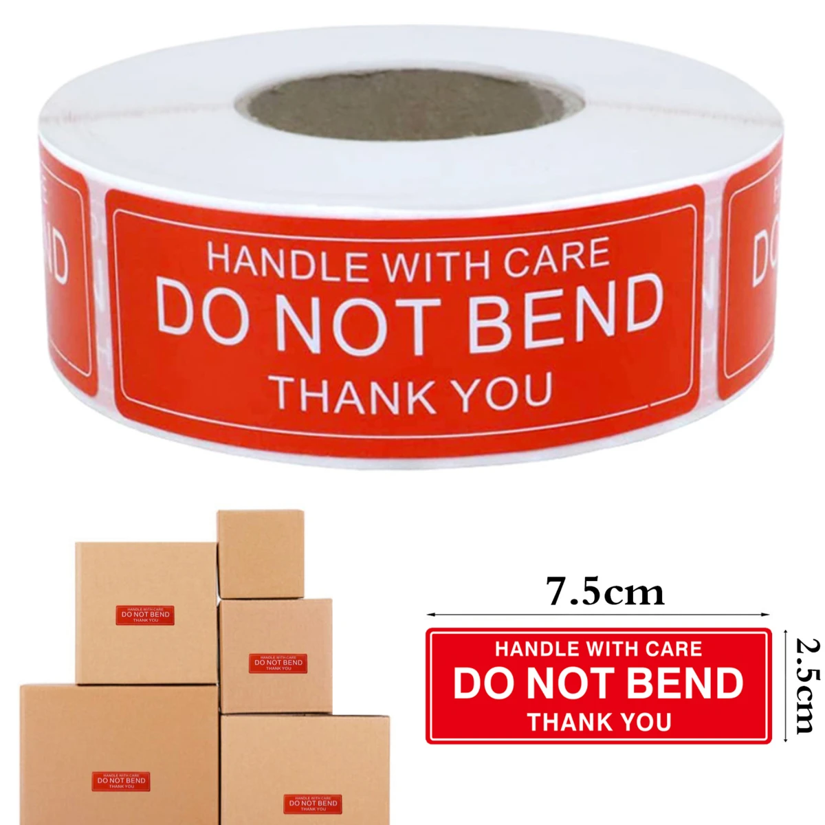 500 Pcs/Roll Red Warning Sticker Fragile Handle with Care DO NOT BEND Goods Shipping Express Label Packaging Mark Remind Sticker
500 Pcs/Roll Red Warning Sticker Fragile Handle with Care DO NOT BEND Goods Shipping Express Label Packaging Mark Remind Sticker