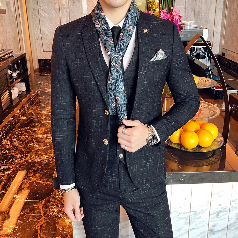 2023 Boutique Men S-7XL (Blazer + Vest + Trousers) Fashion Business Gentleman Casual Wedding Work Italian Style Suit 3 Pieces
2023 Boutique Men S-7XL (Blazer + Vest + Trousers) Fashion Business Gentleman Casual Wedding Work Italian Style Suit 3 Pieces