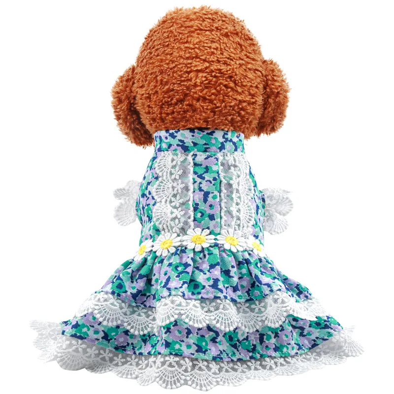Pet Dogs Dress Spring Summer Flowers Dress for Puppy Cat Vintage Lace Dress for Yorkshire Teddy Girl Dogs
Pet Dogs Dress Spring Summer Flowers Dress for Puppy Cat Vintage Lace Dress for Yorkshire Teddy Girl Dogs