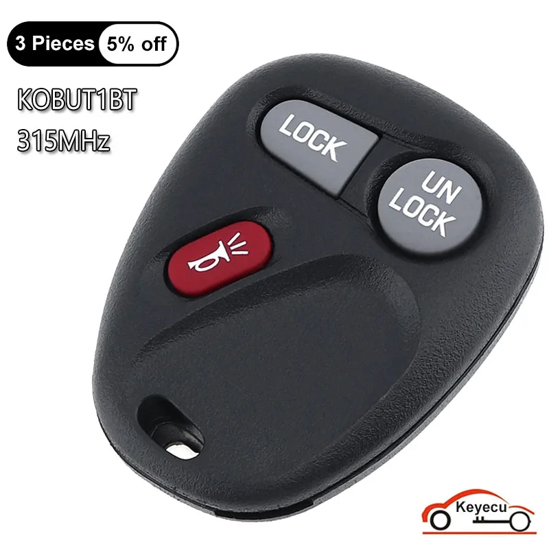 KEYECU 3 Buttons 315MHz for Chevrolet Silverado Suburban for GMC Yukon Sierra 1500 2500 3500 HD Remote Control Key Fob KOBUT1BT
KEYECU 3 Buttons 315MHz for Chevrolet Silverado Suburban for GMC Yukon Sierra 1500 2500 3500 HD Remote Control Key Fob KOBUT1BT