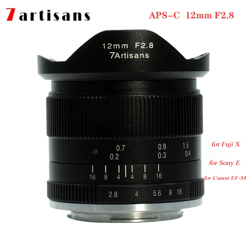 7artisans 12mm F2.8 MF Ultra Wide Angle Prime Lens Large Aperture For Sony E Fuji XF Canon EOS-M Mirrorless Cameras
7artisans 12mm F2.8 MF Ultra Wide Angle Prime Lens Large Aperture For Sony E Fuji XF Canon EOS-M Mirrorless Cameras
