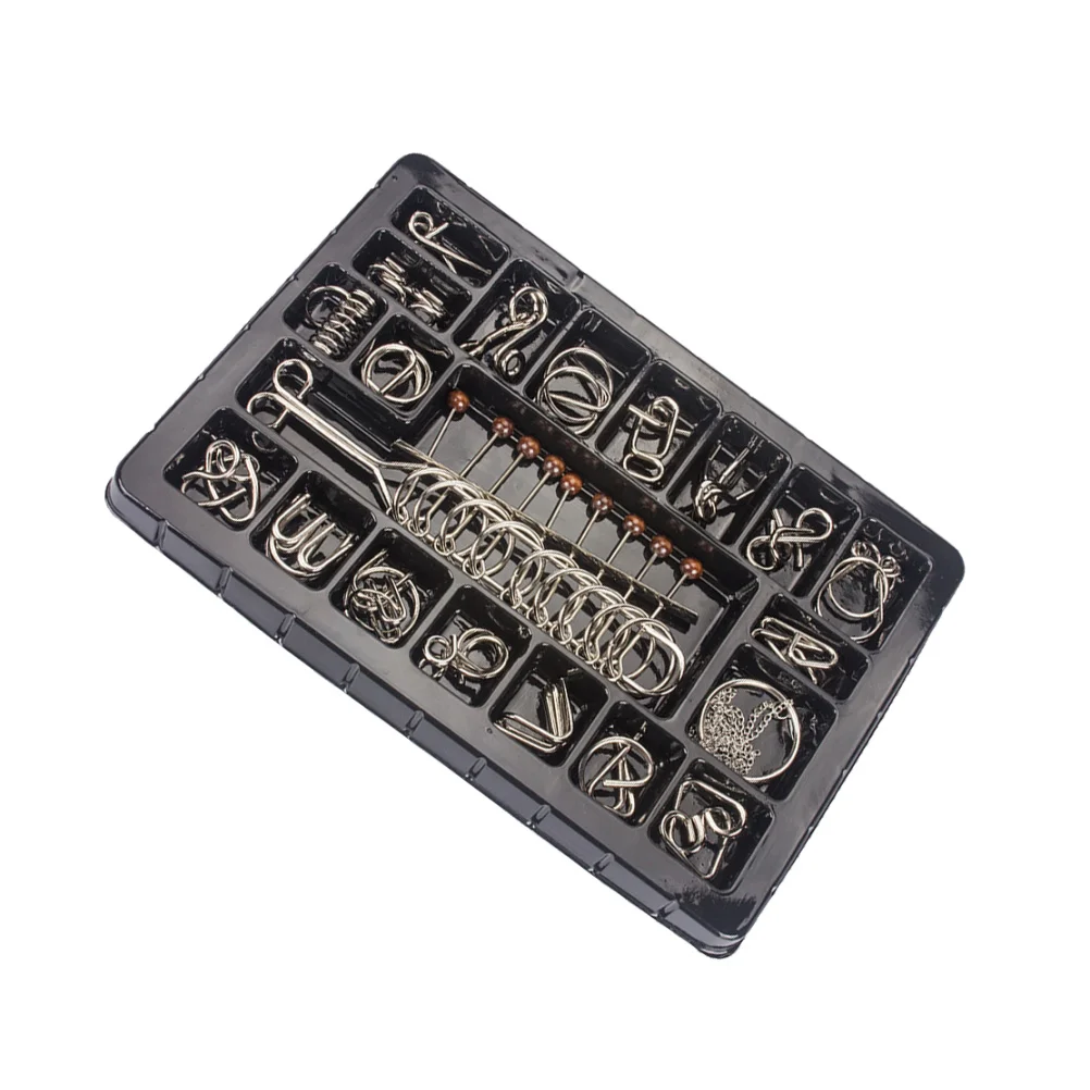 20pcs Chinese Ring Puzzle Intellectual Solution Nine Ring Buckle Educational Toys
20pcs Chinese Ring Puzzle Intellectual Solution Nine Ring Buckle Educational Toys