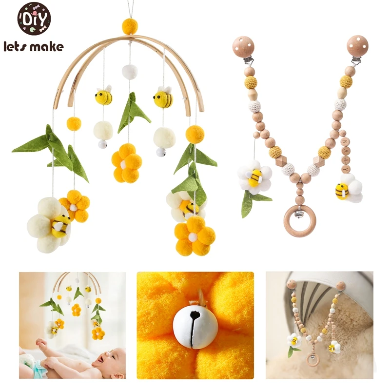 2pcs Baby Gym Stroller Hanging Pendant Toy Bee Shape Crochet Bead Bracelet 0-12 Months Newborn Crib Mobile Carousel Rattle Toys
2pcs Baby Gym Stroller Hanging Pendant Toy Bee Shape Crochet Bead Bracelet 0-12 Months Newborn Crib Mobile Carousel Rattle Toys