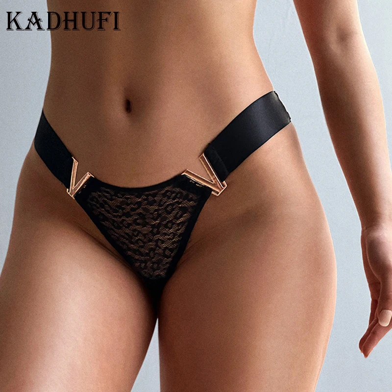 KADHUFI Seamless Silk V-Shape Metal G-String Thongs Women Sexy Transparent Lace Lingerie Low Waist Panties Fitness Underwear
KADHUFI Seamless Silk V-Shape Metal G-String Thongs Women Sexy Transparent Lace Lingerie Low Waist Panties Fitness Underwear