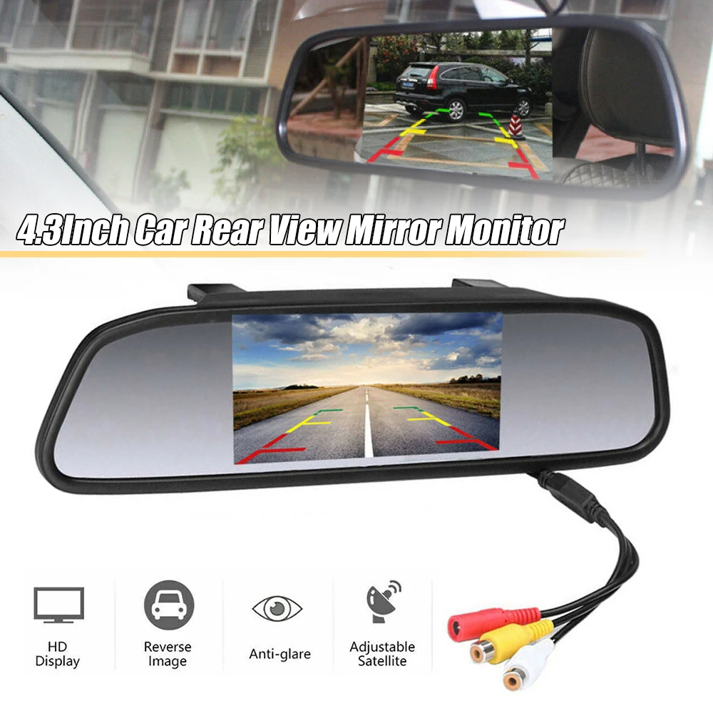 4.3Inch Car Rear View Mirror Monitor Supports 2-Way Video Input Camera LCD Display Night Vision Monitor Auto Parking System
4.3Inch Car Rear View Mirror Monitor Supports 2-Way Video Input Camera LCD Display Night Vision Monitor Auto Parking System