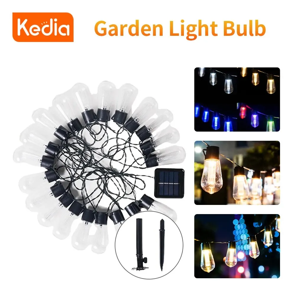 Solar String Lights Christmas Decoration Light Bulb Waterproof Patio Lamp Holiday Garland Outdoor Garden Decor Light
Solar String Lights Christmas Decoration Light Bulb Waterproof Patio Lamp Holiday Garland Outdoor Garden Decor Light