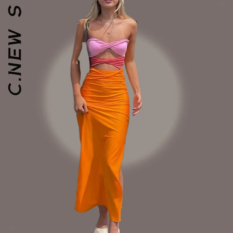 C.New S New Dress Women Elegant Sexy Dress Hollow Out Sleeveless Backless Summer Beach Dresses Leisure Basic Woman Clothes
C.New S New Dress Women Elegant Sexy Dress Hollow Out Sleeveless Backless Summer Beach Dresses Leisure Basic Woman Clothes