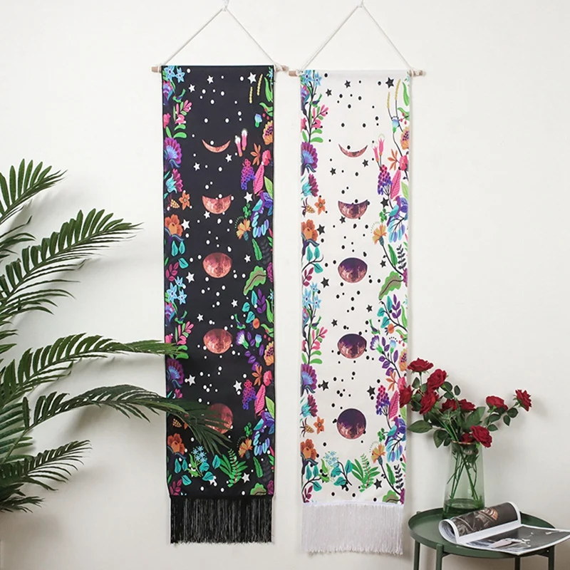 2PCS Sun Moon Phases Flowers Tapestry For Home Decor Lunar Eclipse Changing Moon Phase Wall Hanging Tapestry Decoration
2PCS Sun Moon Phases Flowers Tapestry For Home Decor Lunar Eclipse Changing Moon Phase Wall Hanging Tapestry Decoration