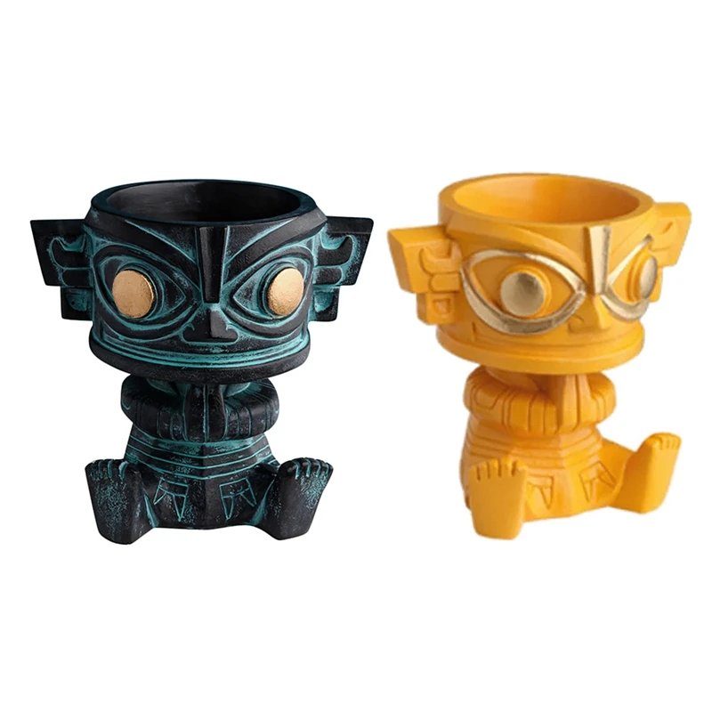 1Pcs Chinese History Civilization Statue Bronze Retro Mask Souvenir Bookcase Desktop Pen Holder Storage Home Decor
1Pcs Chinese History Civilization Statue Bronze Retro Mask Souvenir Bookcase Desktop Pen Holder Storage Home Decor