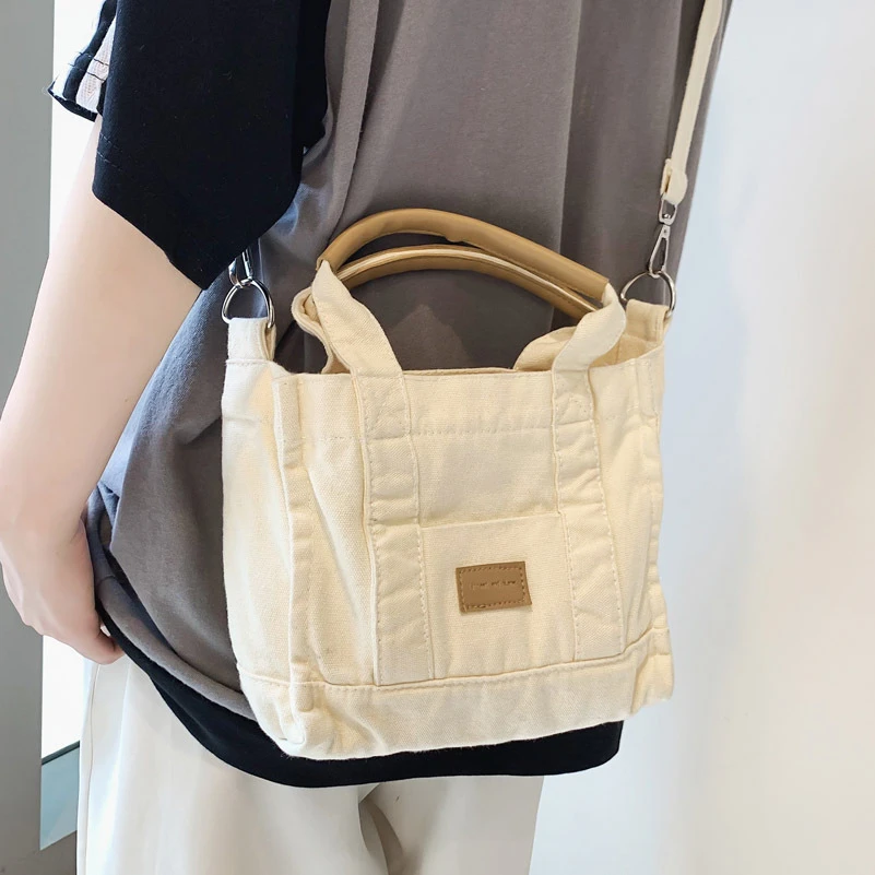 Women Canvas Shoulder Bag Simple Solid Ladies Casual Handbag Tote Bag Reusable Large Capacity Cotton Shopping Beach Bag
Women Canvas Shoulder Bag Simple Solid Ladies Casual Handbag Tote Bag Reusable Large Capacity Cotton Shopping Beach Bag