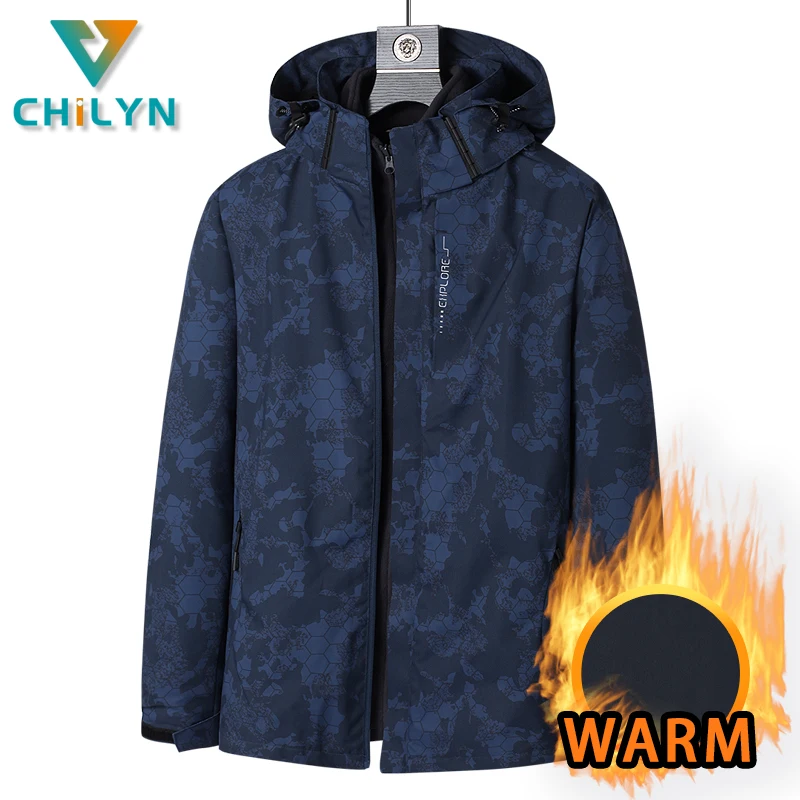 CHILYN Men Outdoor Jacket Windbreaker Coat Waterproof Mountain Hiking Jacket Women 3 In 1 Thick Warm Coats Camouflage Clothes
CHILYN Men Outdoor Jacket Windbreaker Coat Waterproof Mountain Hiking Jacket Women 3 In 1 Thick Warm Coats Camouflage Clothes