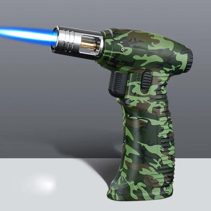 Cigar Windproof Lighter Metal 1300 ° Butane Gas Lighter Kitchen Outdoor BBQ Lighter Personality Handheld Blue Flame Spray Gun
Cigar Windproof Lighter Metal 1300 ° Butane Gas Lighter Kitchen Outdoor BBQ Lighter Personality Handheld Blue Flame Spray Gun