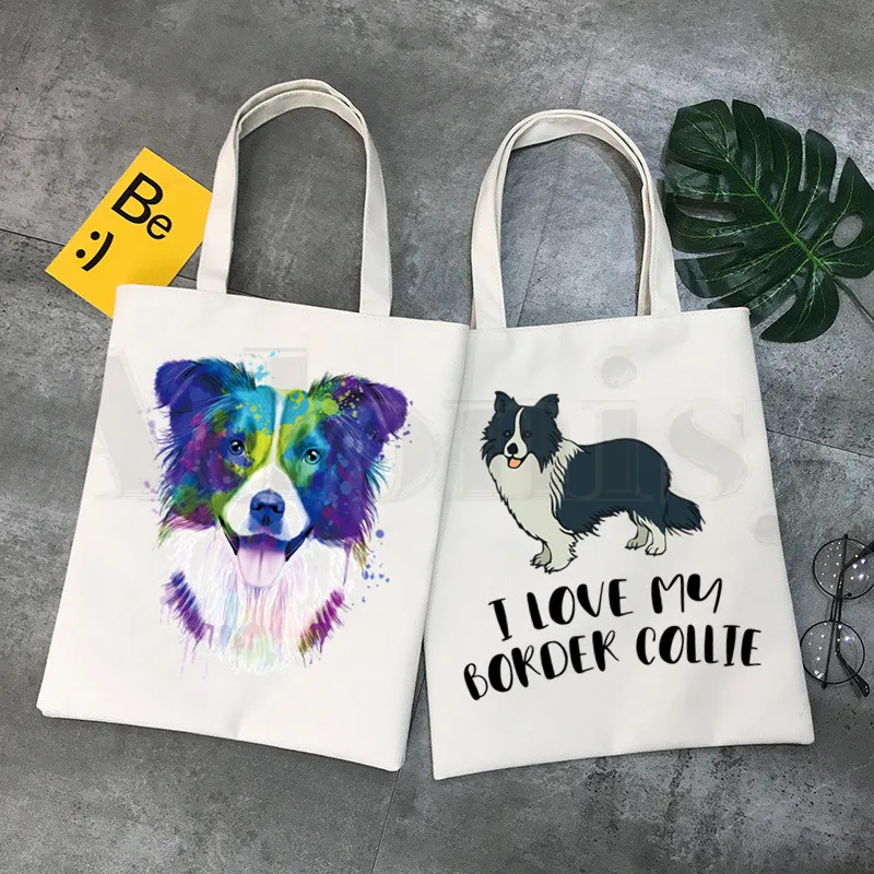 Border Collie Dog Cartoon Funny Kawaii Art Print Handbags Shoulder Bags Casual Shopping Girls Handbag Women Elegant Canvas Bag 
Border Collie Dog Cartoon Funny Kawaii Art Print Handbags Shoulder Bags Casual Shopping Girls Handbag Women Elegant Canvas Bag