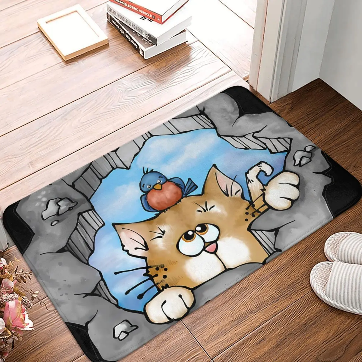 3D Hole Three Dimensional Simulation Non-slip Doormat Cute Cat Climbing Out Of A Hole Bath Bedroom Mat Outdoor Carpet Home
3D Hole Three Dimensional Simulation Non-slip Doormat Cute Cat Climbing Out Of A Hole Bath Bedroom Mat Outdoor Carpet Home