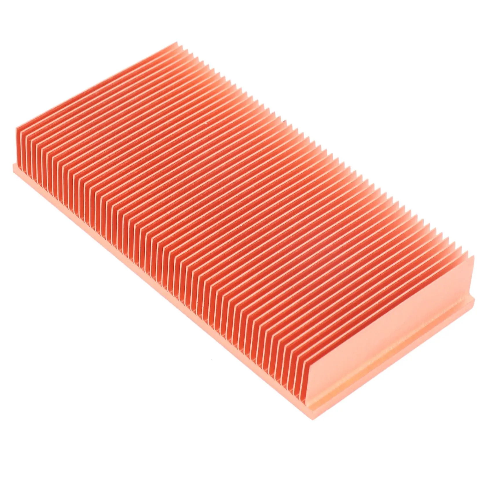 Pure Copper Heatsink 100X50X15mm Skiving Fin Heat Sink Radiator for Electronic RAM Chip LED VGA Cooling Cooler
Pure Copper Heatsink 100X50X15mm Skiving Fin Heat Sink Radiator for Electronic RAM Chip LED VGA Cooling Cooler