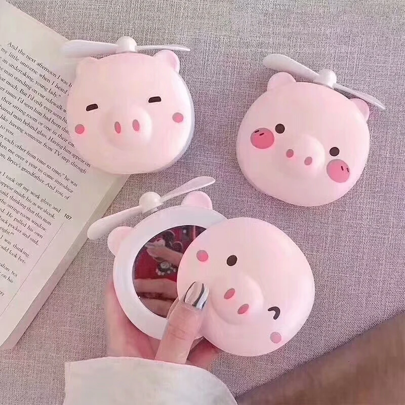 Net Red Portable LED Cartoon Pig Folding Fill Light Makeup Mirror Fan Bright Adjustable USB Charging Portable Handheld Mini Gift
Net Red Portable LED Cartoon Pig Folding Fill Light Makeup Mirror Fan Bright Adjustable USB Charging Portable Handheld Mini Gift