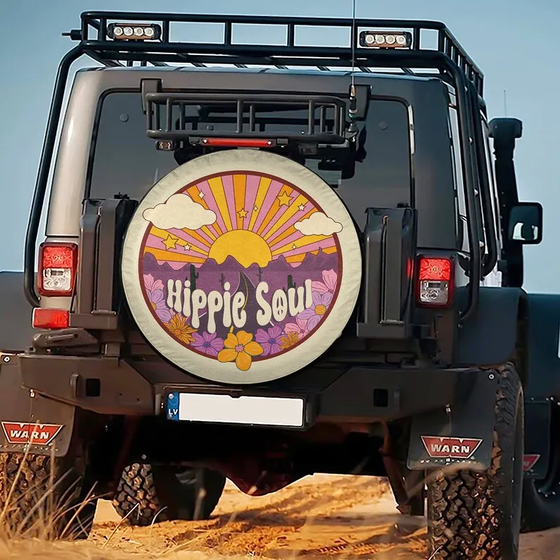 Personalized Hippie Soul Spare Tire Cover, Custom Name Tire Cover, Boho Style Tire Protect, Car Accessories, Happy Camper, Campi
Personalized Hippie Soul Spare Tire Cover, Custom Name Tire Cover, Boho Style Tire Protect, Car Accessories, Happy Camper, Campi