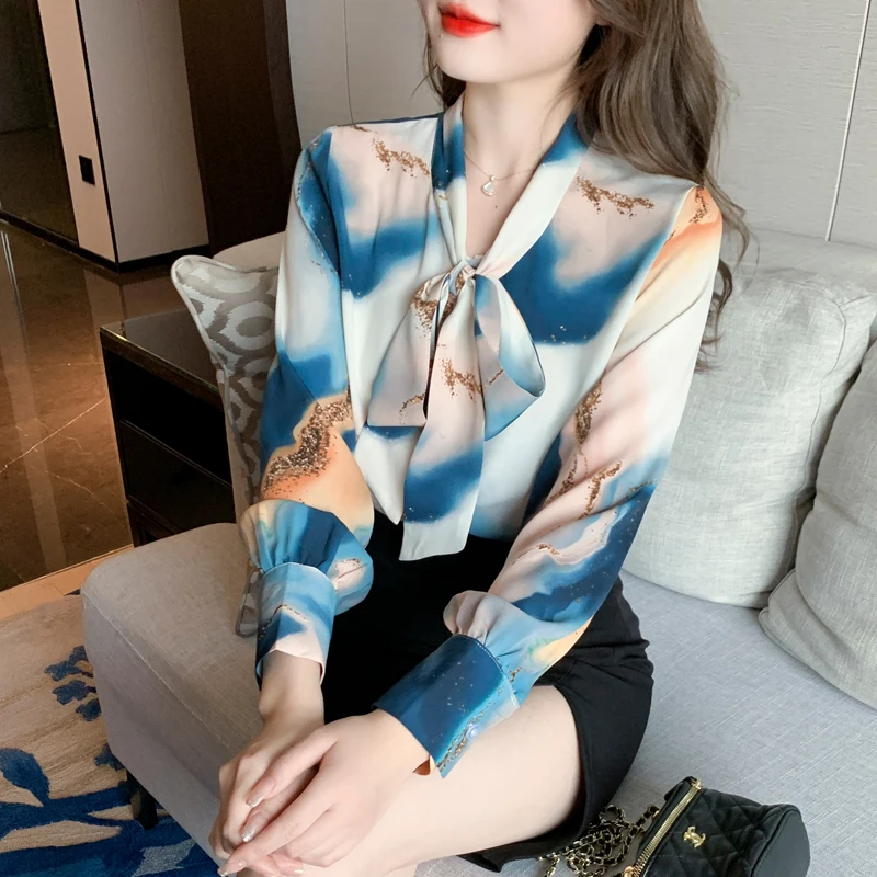 Рубашка COIGARSAM, женские топы, весна 2022, новая мода, шифоновые женские рубашки с длинным рукавом и бантом, Прямая поставка
Рубашка COIGARSAM, женские топы, весна 2022, новая мода, шифоновые женские рубашки с длинным рукавом и бантом, Прямая поставка