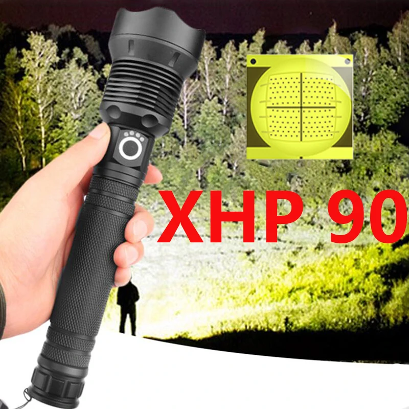 Светодиодный фонарик Xhp90.2, Тактический алюминиевый фонарь с аккумулятором 18650 или 26650, с фокусировкой, с зарядкой от Usb
Светодиодный фонарик Xhp90.2, Тактический алюминиевый фонарь с аккумулятором 18650 или 26650, с фокусировкой, с зарядкой от Usb