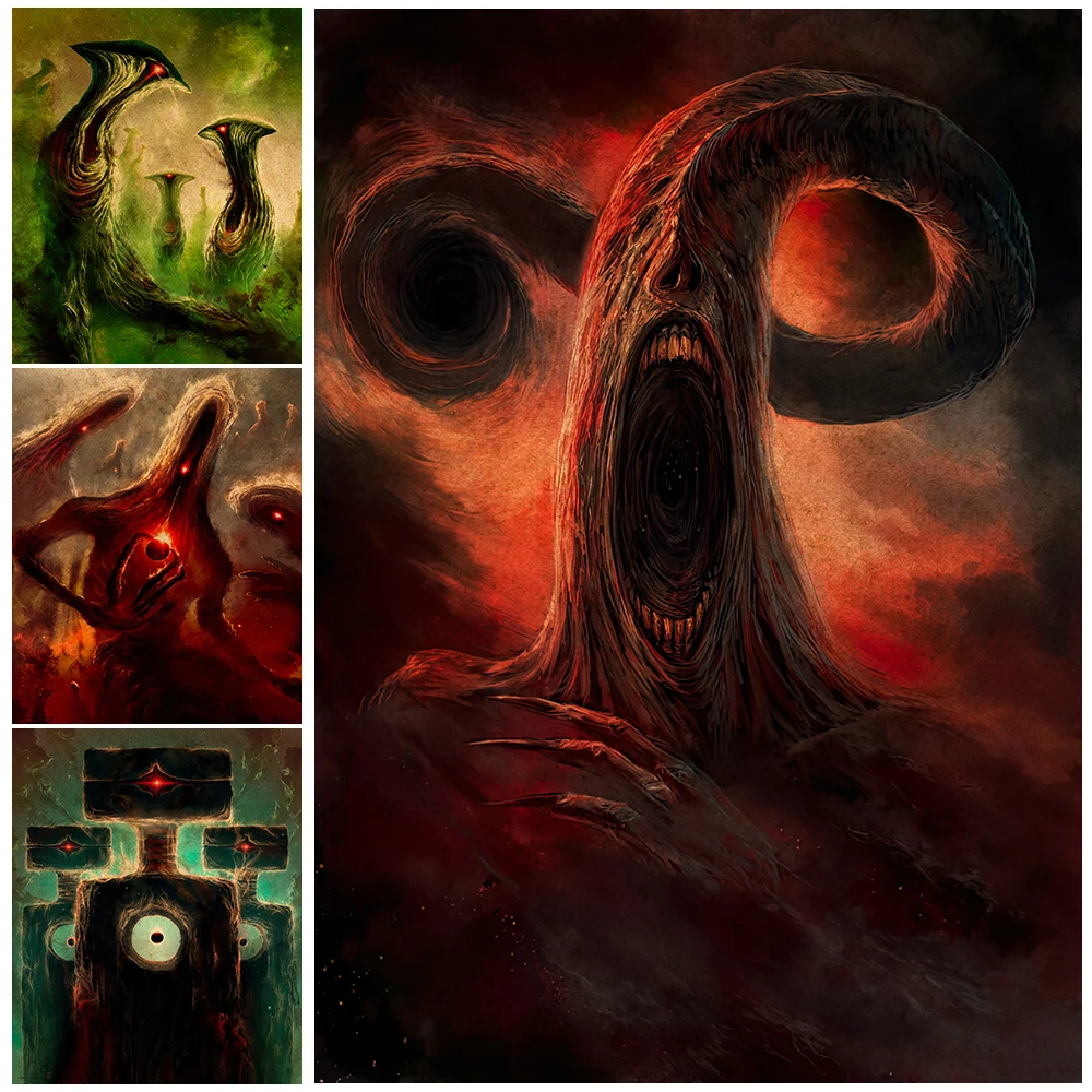 Nightmares Alien Monster Vintage Wall Art Canvas Painting Planet Devourer Art Poster And Print For Living Room Decor Unframed
Nightmares Alien Monster Vintage Wall Art Canvas Painting Planet Devourer Art Poster And Print For Living Room Decor Unframed