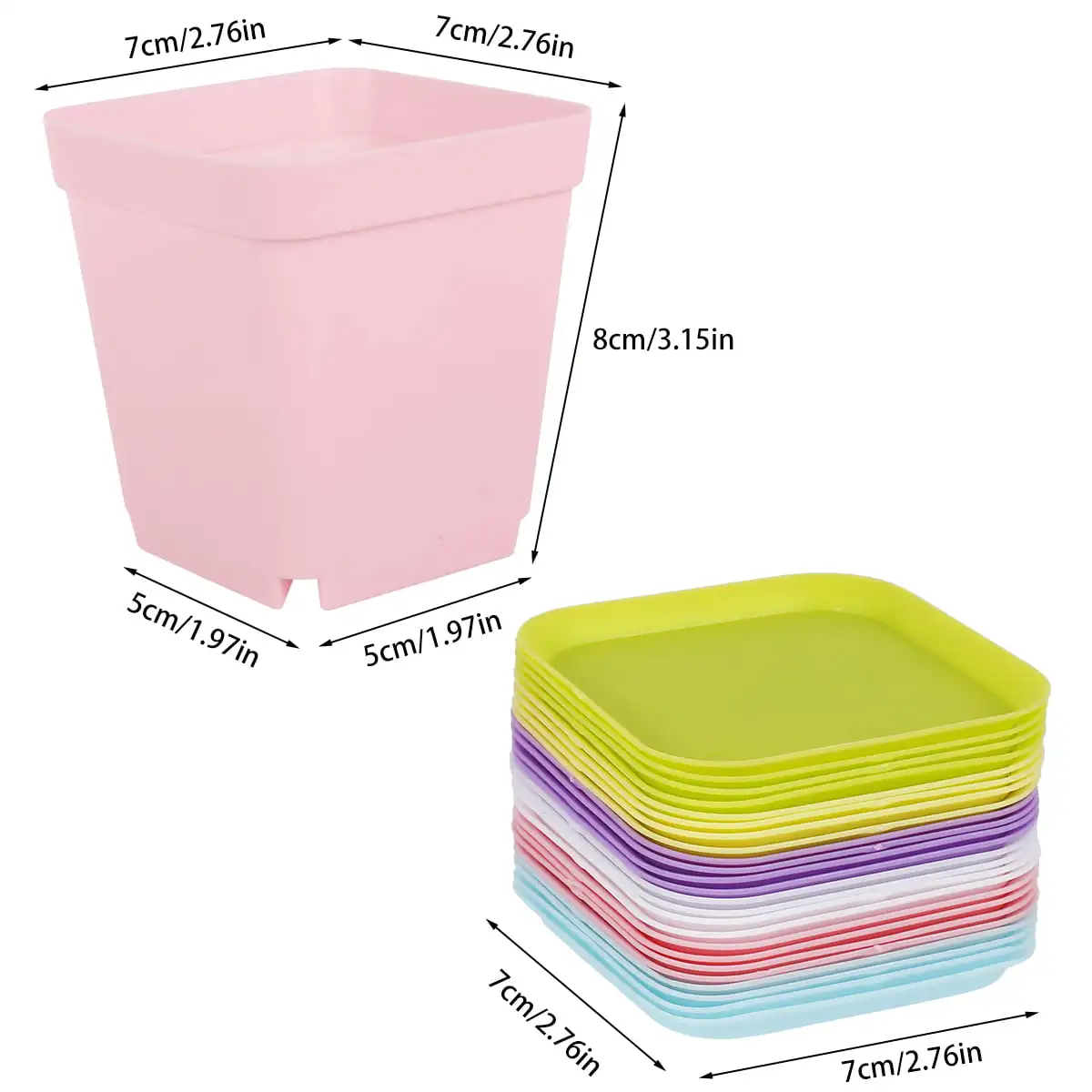 Small square pots with trays durable plastic material excellent for succulent plants enhance the visual appeal of your garden
Small square pots with trays durable plastic material excellent for succulent plants enhance the visual appeal of your garden