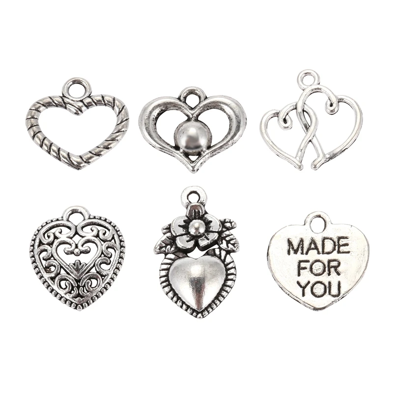 30pcs Mixed style Heart Pendants Charms Findings - Jewellery Making Findings for DIY Craft
30pcs Mixed style Heart Pendants Charms Findings - Jewellery Making Findings for DIY Craft