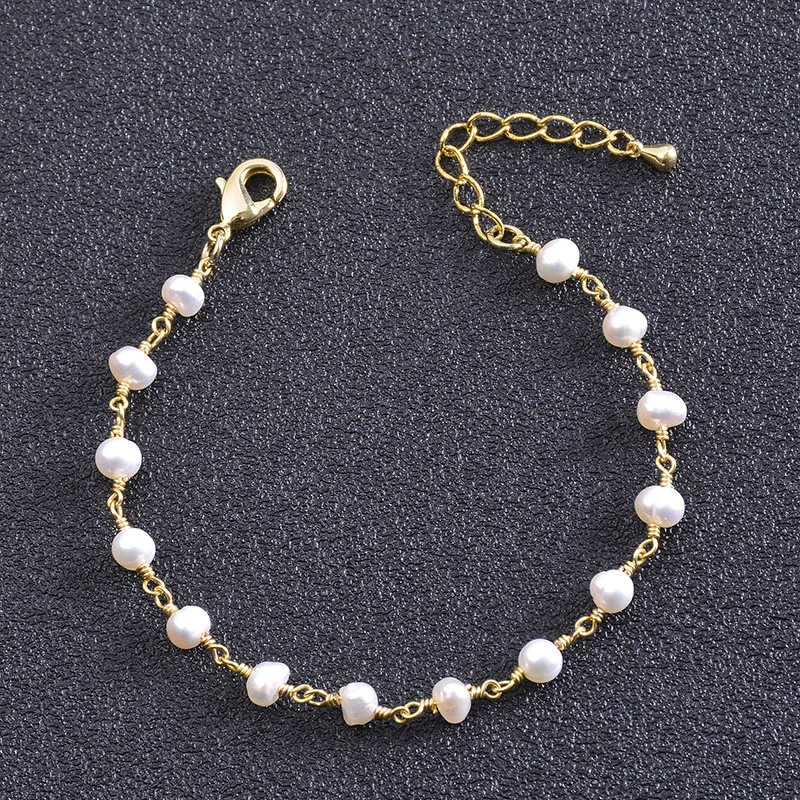 Simple Fashion Pearl Bracelet Trendy Women Natural Freshwater Pearl Hand String Female Chain Link Bracelets Jewelry Gift
Simple Fashion Pearl Bracelet Trendy Women Natural Freshwater Pearl Hand String Female Chain Link Bracelets Jewelry Gift
