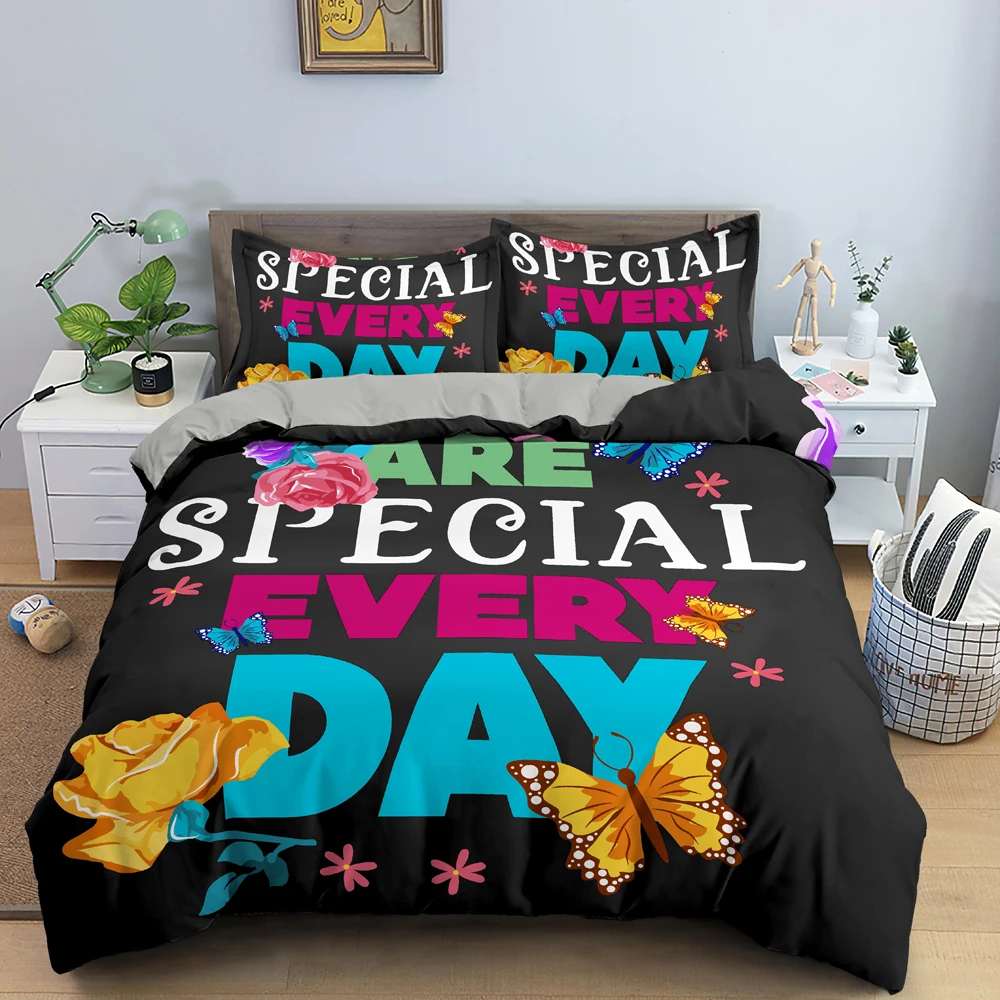 Комплект постельного белья с 3D цветочным рисунком, пододеяльник двойного размера, удобный в использовании, дышащий пододеяльник с наволочками, постельное белье с буквенным принтом 
Комплект постельного белья с 3D цветочным рисунком, пододеяльник двойного размера, удобный в использовании, дышащий пододеяльник с наволочками, постельное белье с буквенным принтом