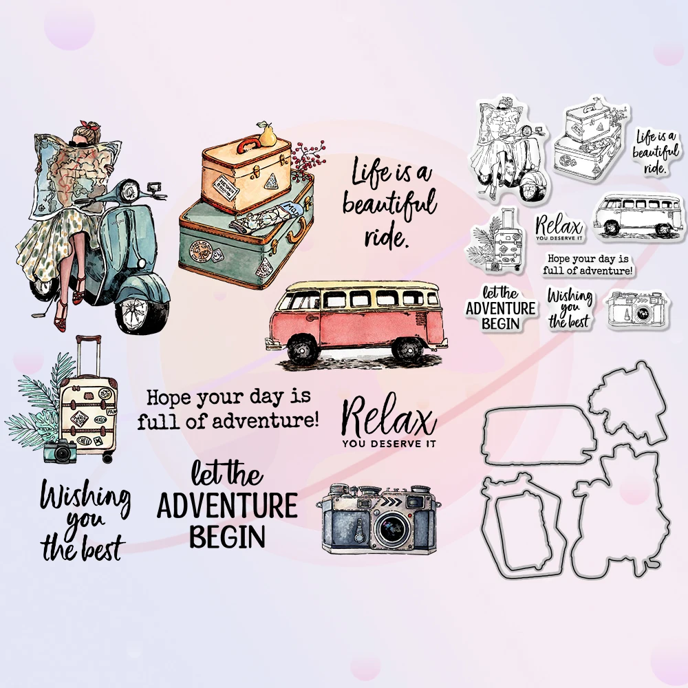 Modern Women Journey Metal Cutting Dies Clear Stamp Vintage DIY Scrapbooking Crafts Decor Dies And Stamps Set For Cards Album
Modern Women Journey Metal Cutting Dies Clear Stamp Vintage DIY Scrapbooking Crafts Decor Dies And Stamps Set For Cards Album