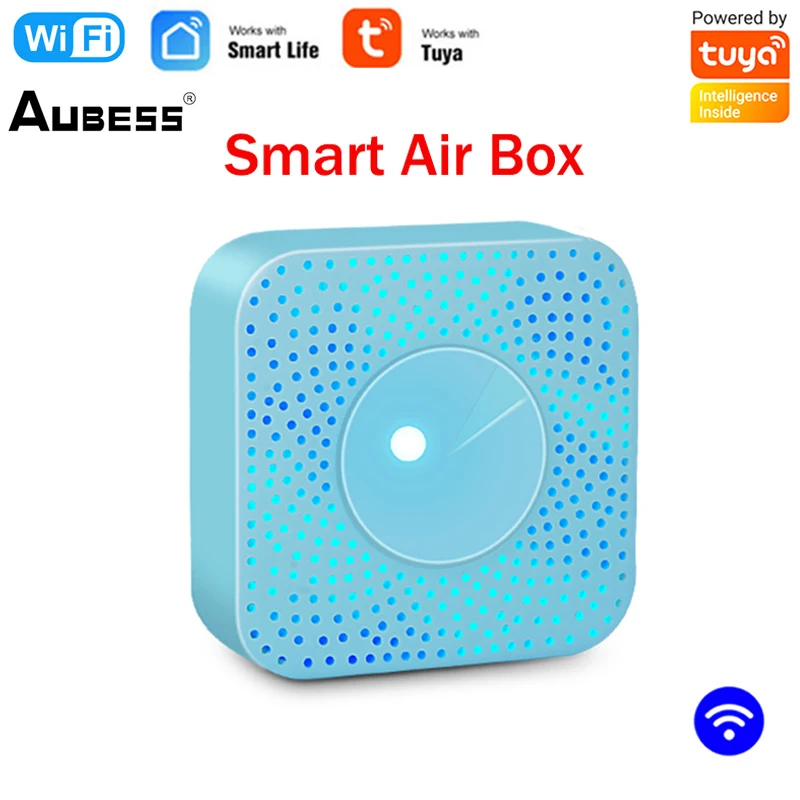 Tuya WIFI Smart Air Box PM2.5, PM10, Temperature, Humidity Smart Air Box Sensor Automation Alarm Temperatur Humidity Sensor
Tuya WIFI Smart Air Box PM2.5, PM10, Temperature, Humidity Smart Air Box Sensor Automation Alarm Temperatur Humidity Sensor
