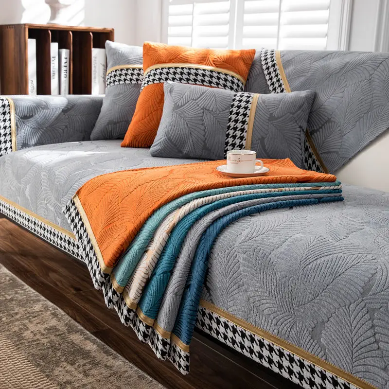 Jacquard sofa cover non-slip thickening living room sofa cover armrest towel backrest cotton linen furniture protection dust
Jacquard sofa cover non-slip thickening living room sofa cover armrest towel backrest cotton linen furniture protection dust