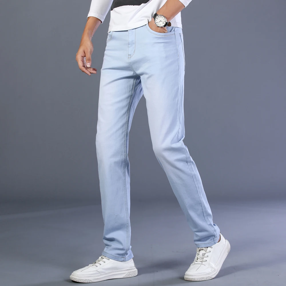 Fall Sky Denim Straight Pants Pants Classic Quality Brand Cotton Stretch Blue 2020 Casual Loose High Fashion Jeans Men's New
Fall Sky Denim Straight Pants Pants Classic Quality Brand Cotton Stretch Blue 2020 Casual Loose High Fashion Jeans Men's New