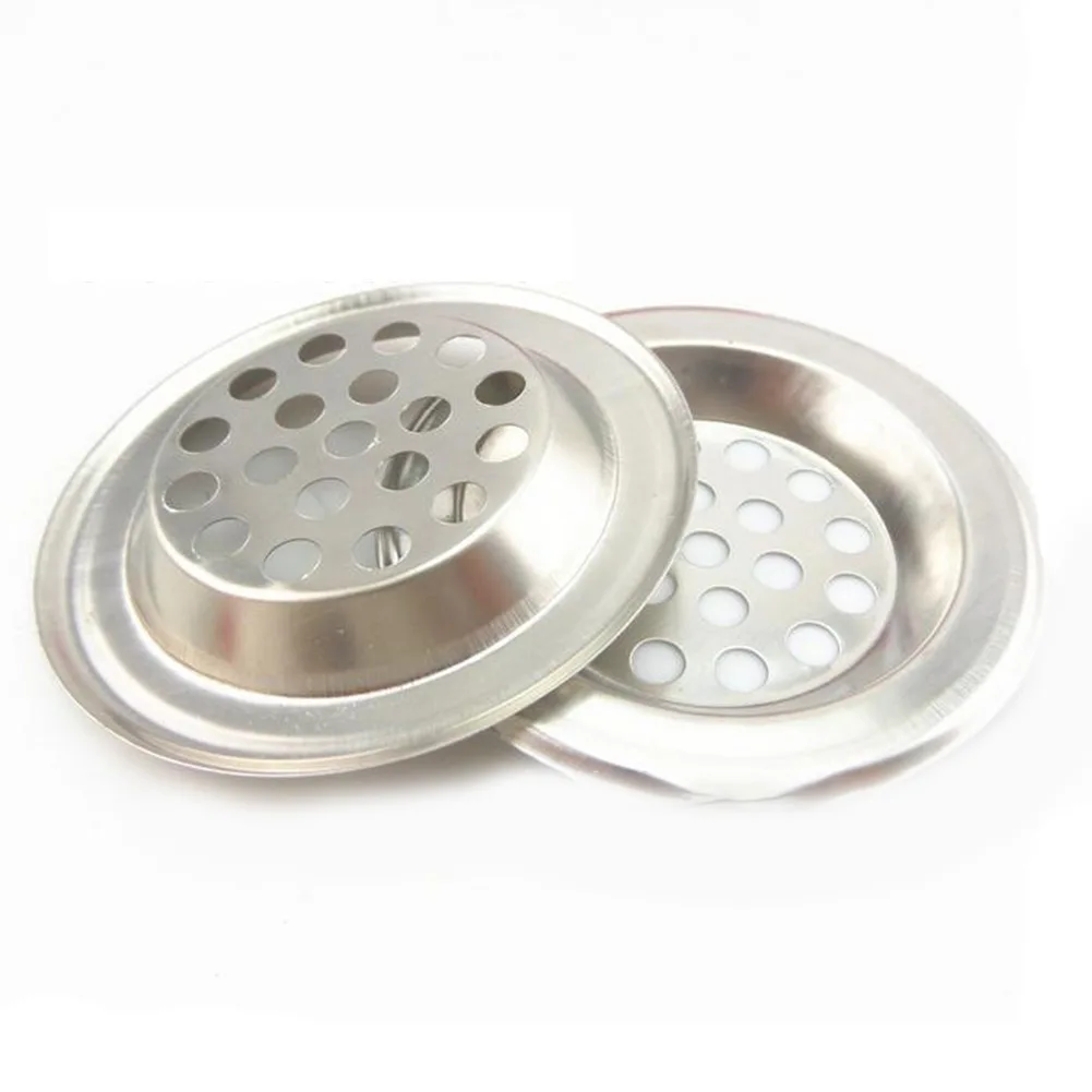 

1PC 60/75mm Stainless Steel Strainer Round Filtration Plug Strainer Bath/Bathroom Sink Shower Drain Filter Cover Hair Catcher UK