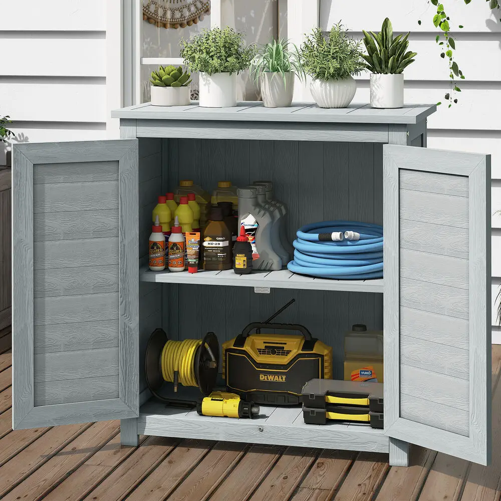 Garden Potting Bench Table Outdoor Garden Patio Wooden Storage Cabinet with Door
Garden Potting Bench Table Outdoor Garden Patio Wooden Storage Cabinet with Door